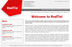 RedTie - шаблон дизайна для небольшого сайта компании